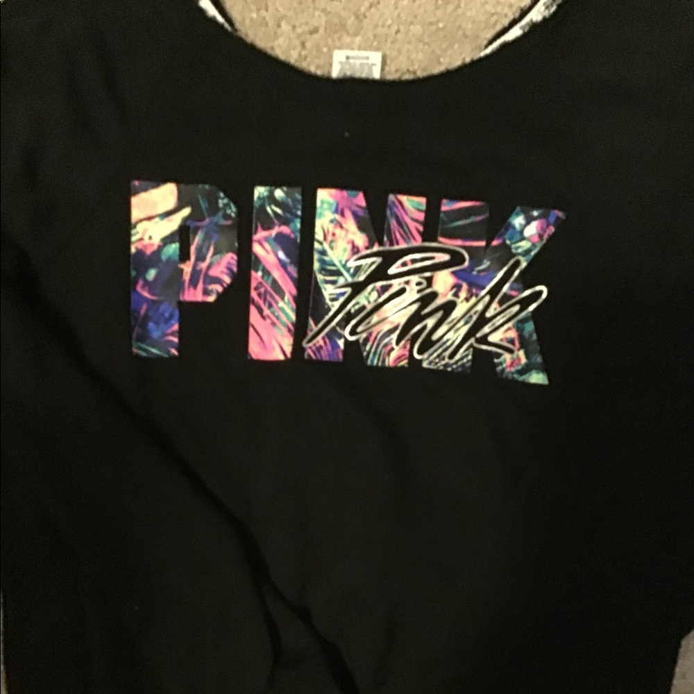 Pink logo sweatshirt